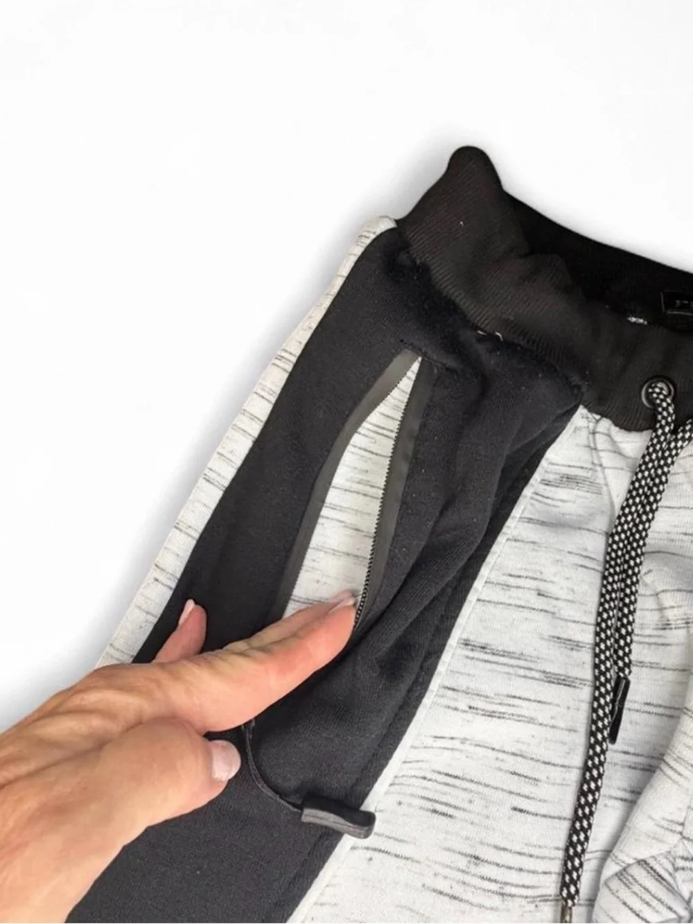 Steve’s Jeans Black & Gray Tech Jogger Pants Size Small Streetwear Skate Urban